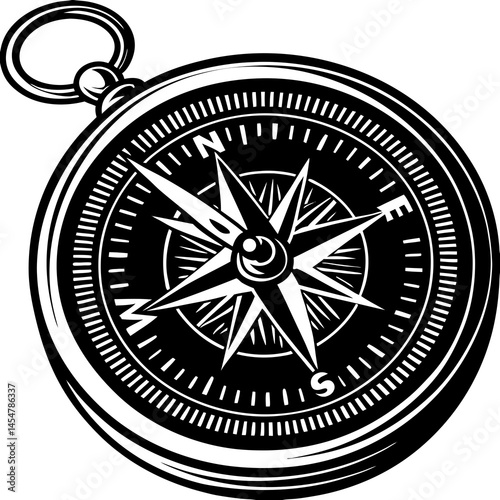 compass rose vector