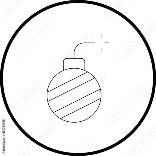 Bomb single icon vector illustration