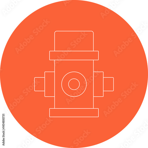 Fire hydrant icon single vector illustration