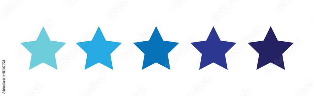 star icon symbol with blue gradation color star icon symbol with blue gradation color
