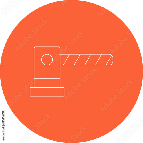 Barrier single icon vector illustration