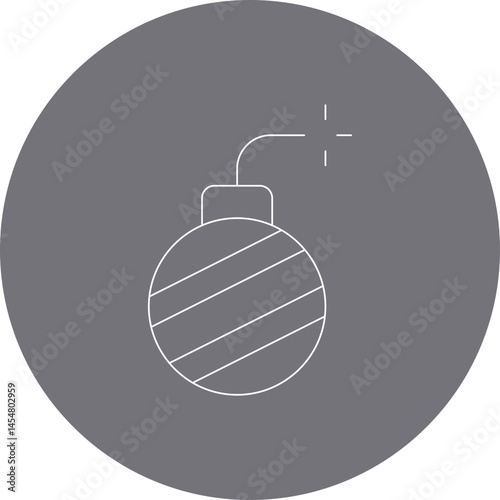 Bomb single icon vector illustration