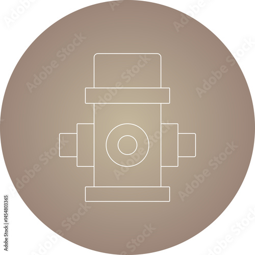 Fire hydrant icon single vector illustration