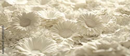 Obraz na płótnie Close-up view of textured white flower arrangement. w salonie