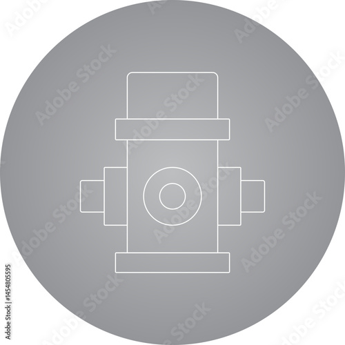 Fire hydrant icon single vector illustration