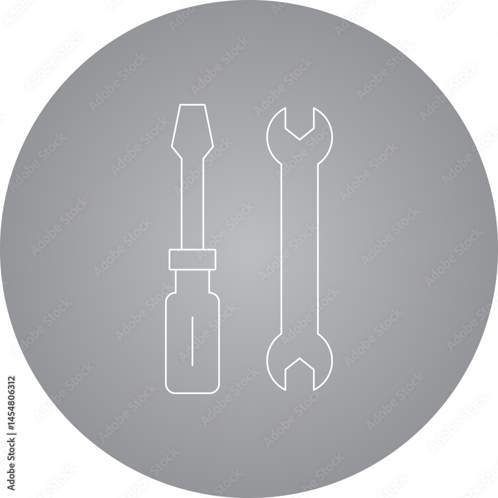 Screw driver icon single vector illustration Screw driver icon single vector illustration