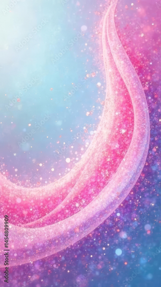 Abstract Vertical Background Blue purple With Pink With Sequins, Copy Space