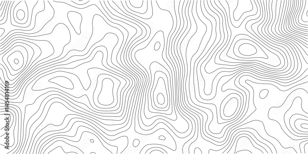 Obraz premium Abstract topographic contours map background .Topographic background and texture, monochrome image. Topography and geography map grid abstract backdrop. Business concept. Topography map concept. 