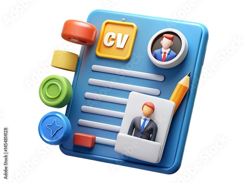 A 3D business man icon with a laptop shows wireless technology for internet communication