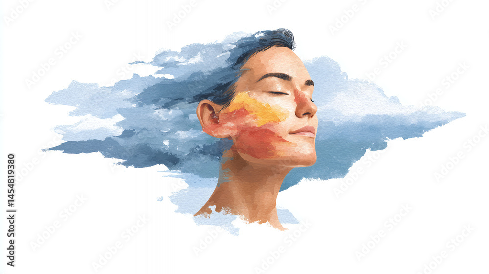 A serene woman