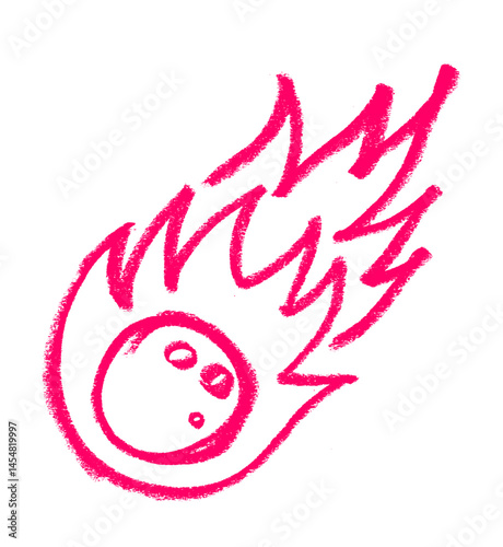 Boom Explosions Effects Crayon Chalk Drawing Vector