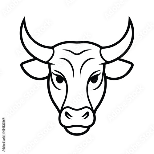 portrait of a cow