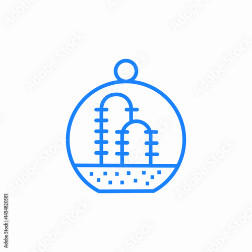 snow globe winter icon sign vector