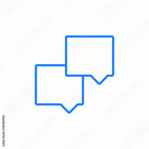 speech bubbles dialogue icon sign vector