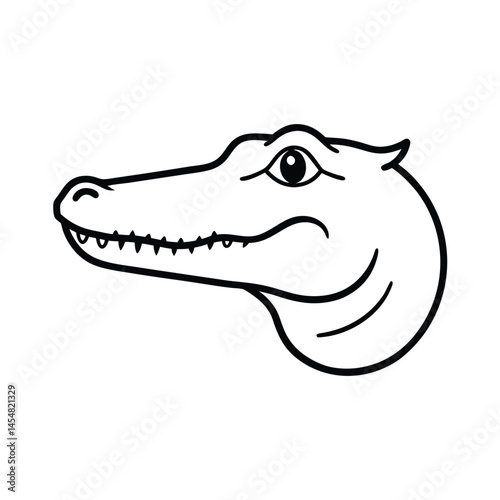 cartoon crocodile head