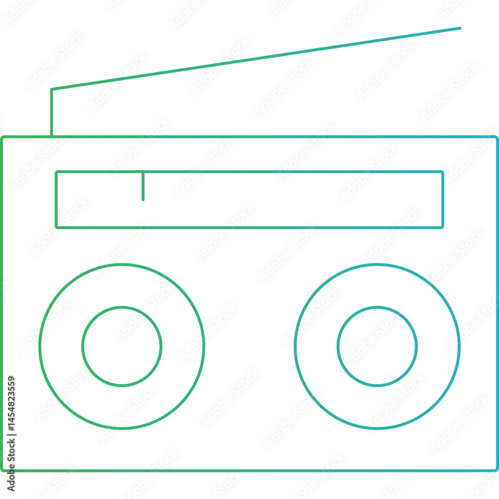 Radio icon single vector illustration Radio icon single vector illustration