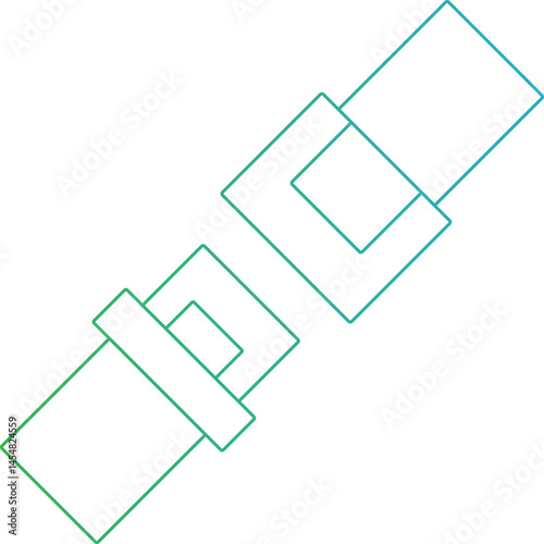 Car seat belt icon single vector illustration