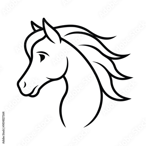 horse head silhouette