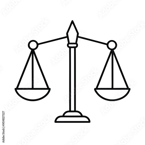 scales of justice vector illustration