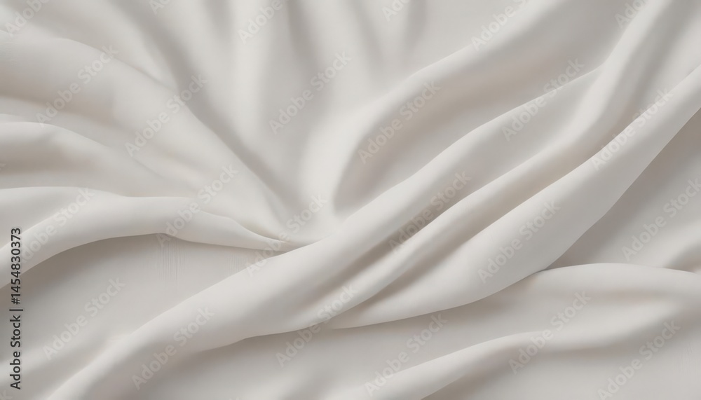 Fototapeta premium Faded white linen, subtly wrinkled texture Seamless background ideal for design , monochrome, surface, delicate