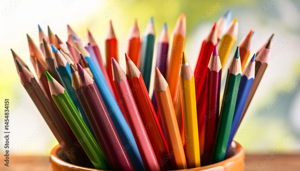 colored pencils in a cup colored pencils in a cup