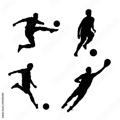 soccer silhouette