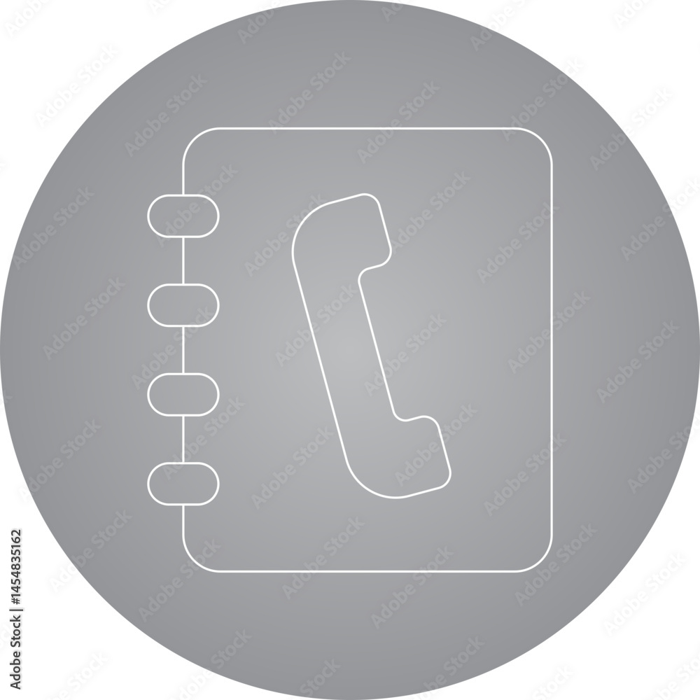Phonebook icon single vector illustration Phonebook icon single vector illustration