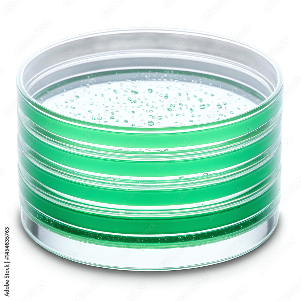 Obraz premium petri dishes agar plates isolated on transparent background