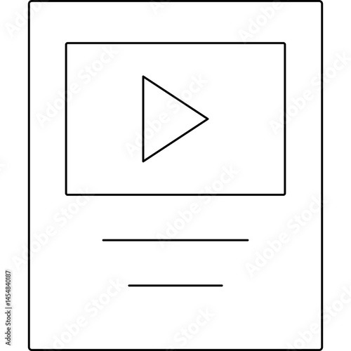 Youtube play button icon single vector illustration
