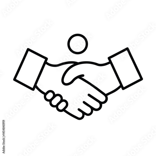 handshake vector illustration