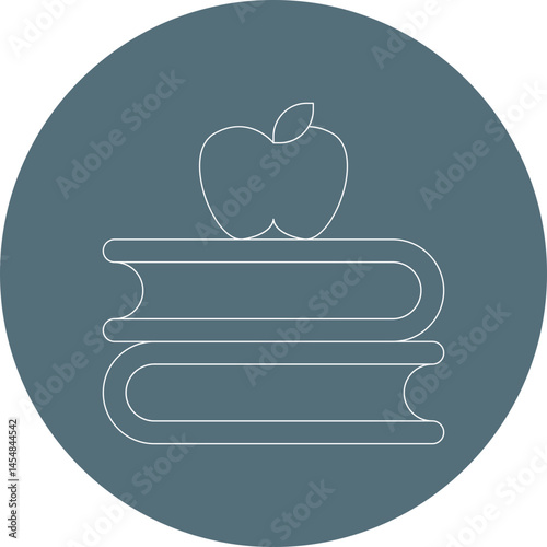 Books icon single vector illustration