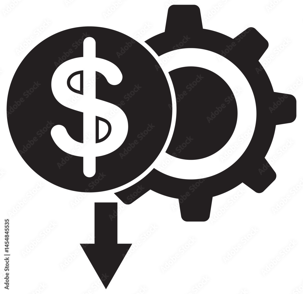 Dollar price up and down vector icon in outline style. Dollar coin graph up and down symbol. Money cost arrow growth, decline. eps 10 Dollar price up and down vector icon in outline style. Dollar coin graph up and down symbol. Money cost arrow growth, decline. eps 10
