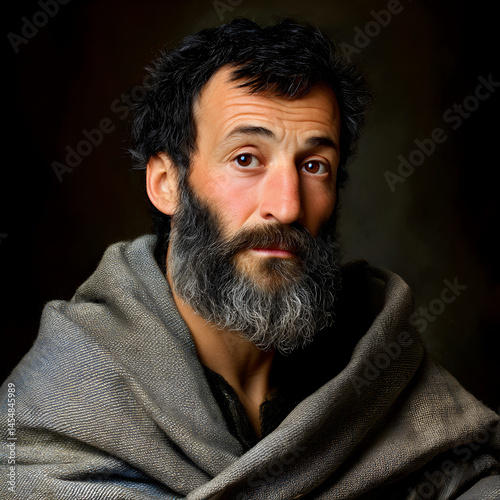 Visual Representation of a Biblical Prophet - Dramatic Portrait