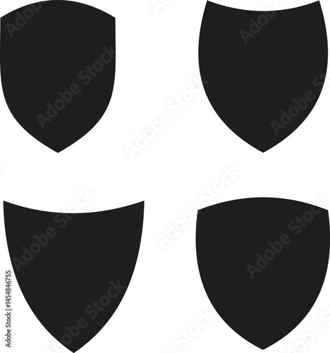 set of shield icons