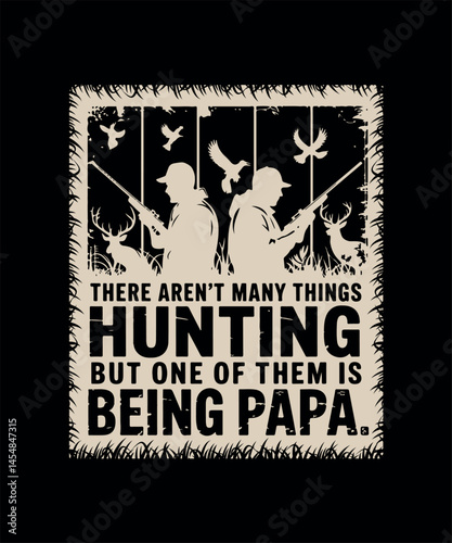 Hunting Dad T-shirt Design