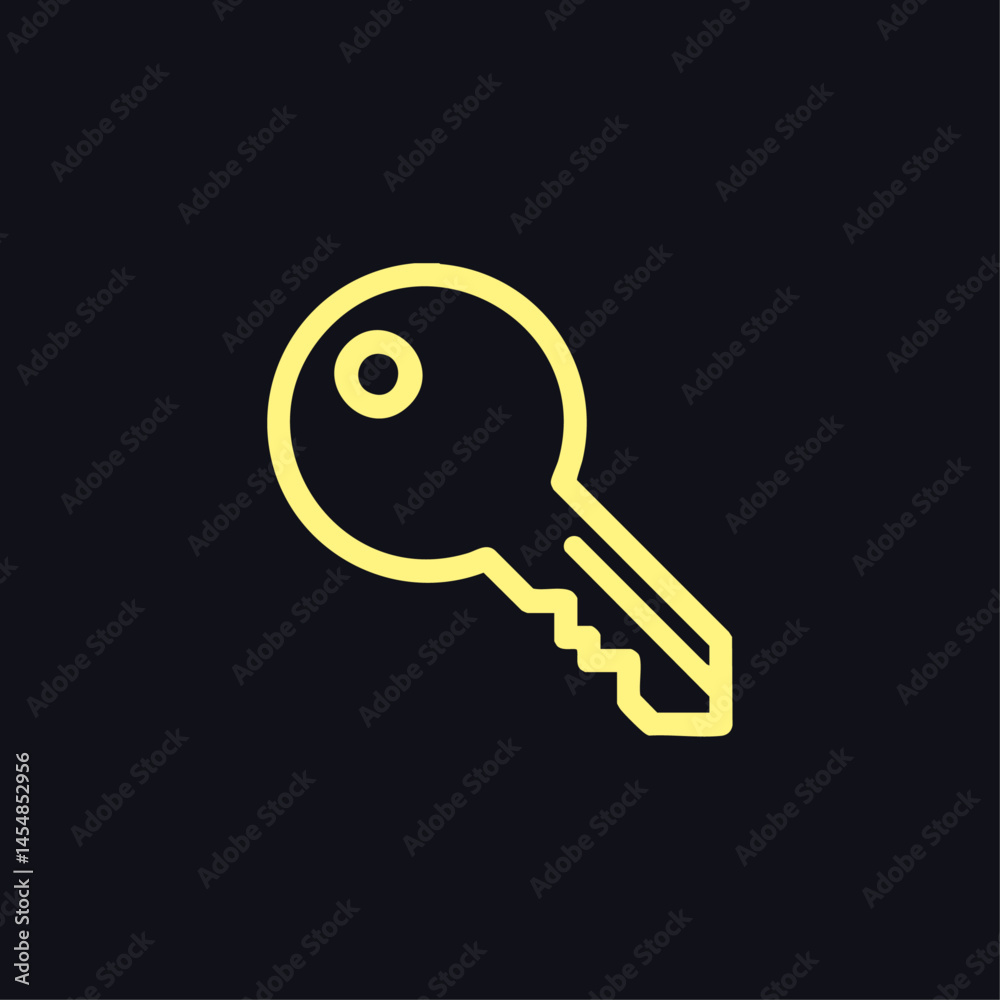 Key icon logo flat vector design Key icon logo flat vector design