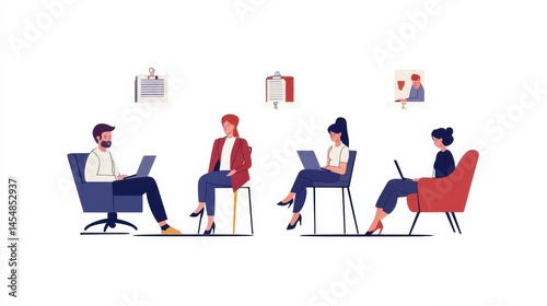Tax payment stages. Tax office visiting, debt paying, fine and surcharge repayment. Revenue agency, pay a balance owed, pay penalties metaphors. Vector isolated concept metaphor illustrations. illust