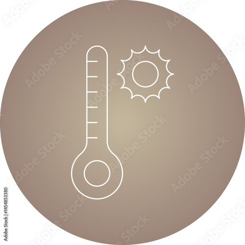 Thermometer icon single vector illustration