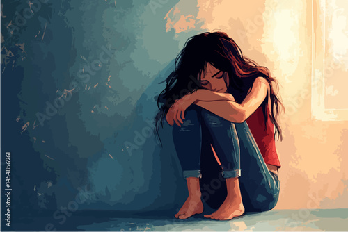 Lonely Girl Suffering Abuse