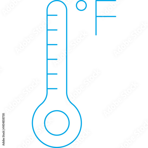Thermometer icon single vector illustration
