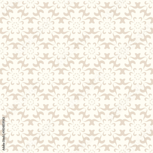 seamless pattern with abstract floral shapes. Beige elegant background. for wallpaper, textiles, home decor