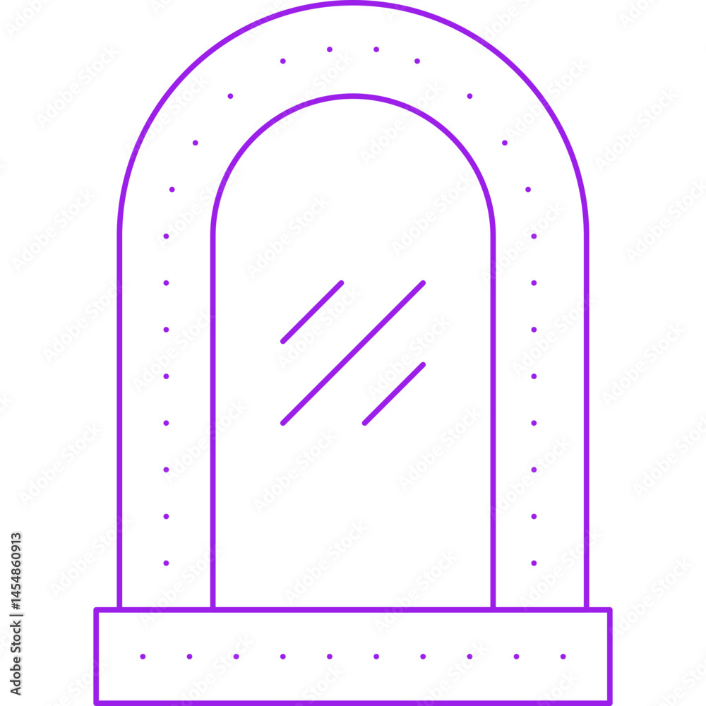 Mirror icon single vector illustration Mirror icon single vector illustration