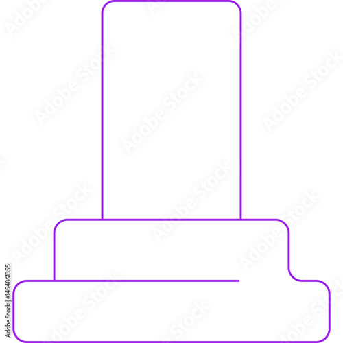 Stairs icon single vector illustration