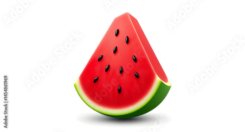 slice of watermelon vector