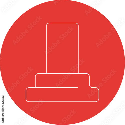 Stairs icon single vector illustration