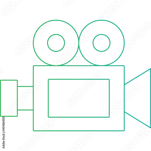 Video cam icon single vector illustration