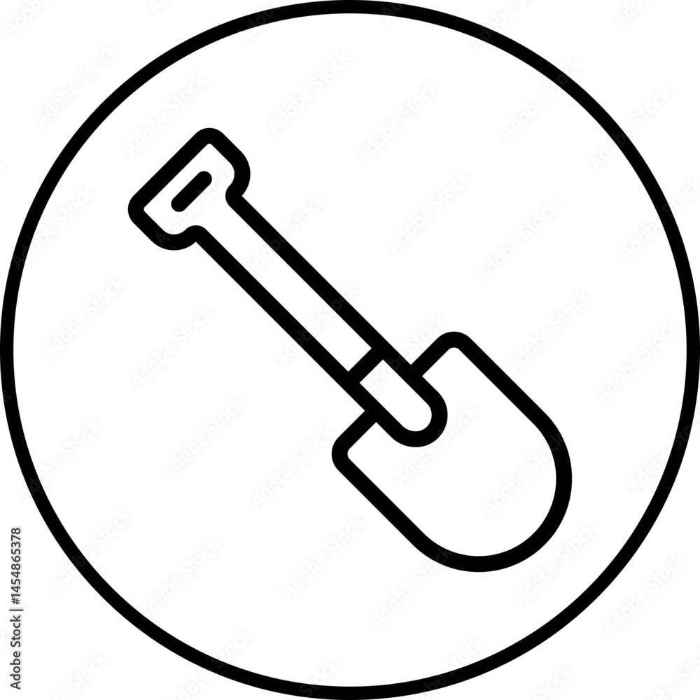 Showels icon single vector illustration Showels icon single vector illustration