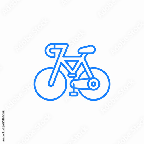 bicycle transport exercise icon sign vector