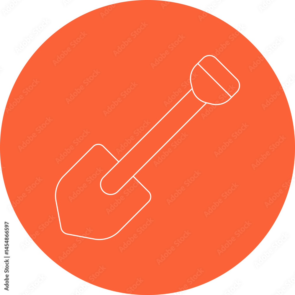 Showel icon single vector illustration Showel icon single vector illustration
