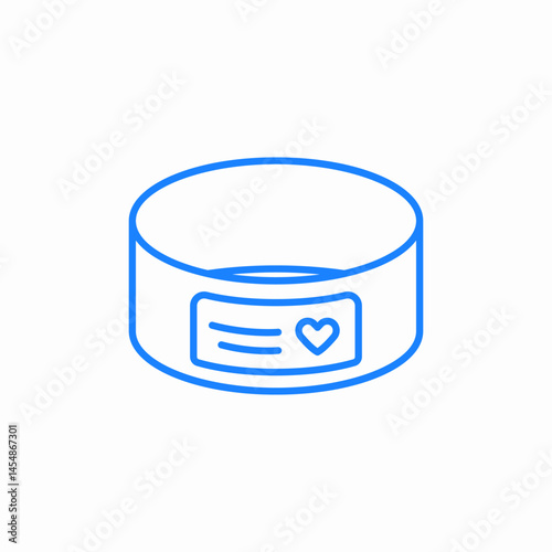 bowl pet food icon sign vector